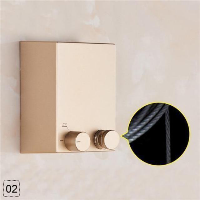 Gadgets d'Eve Doré CLODRY™ : La Corde à Linge Télescopique avec Ficelle Inoxydable